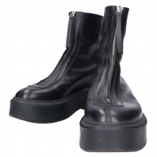 ザロウ F1144L64RBLK ブラック カーフスキン クレープソール フロントジップ Zipped Boot 買取実績です。