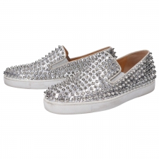 浜松でCHRISTIAN LOUBOUTINを買取。シルバー ピックボート パイソン スリッポンを買取りました。状態は目立つ傷、汚れ、使用感のある中古品です。