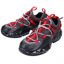 ジミーチュウ SNEAKERS ブラックストレッチメッシュダイヤモンドトレイルトレーナーレッドレザーディテール 買取実績です。