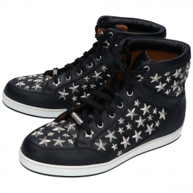 ジミーチュウのブラック 365TOKYO スタースタッズハイカットスニーカー 37の買取実績です。