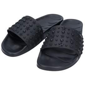 ジミーチュウの黒 スターエンボス ラバーサンダルの買取実績です。