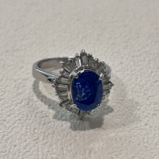 サファイア Pt900 サファイア 4.28ct メレダイヤ 1.38ct リング 買取実績です。