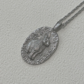 岩倉康二のSILVER 1999.1 干支シリーズ ウサギ ペンダント ネックレスの買取実績です。
