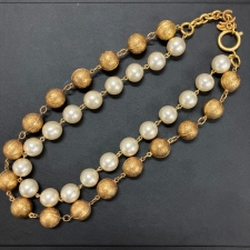 シャネル パール×ボールデザイン ココマークロングネックレス 買取実績です。