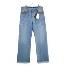 フェンディ 22年製 ブルー カットオフ デニムパンツ FLP317 買取実績です。
