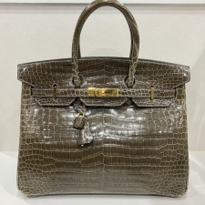 エルメス C刻印 ポロサス バーキン35 レザーハンドバッグ 買取実績です。