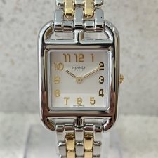 エルメス W060115WW00 CC1.220 ケープコッドPM YG×SSコンビブレス クオーツ 時計 買取実績です。