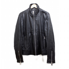 ドルチェ&ガッバーナ 18AW G9LL5L/HULAZ-B スタンドカラー ラムレザー シングルライダース 買取実績です。