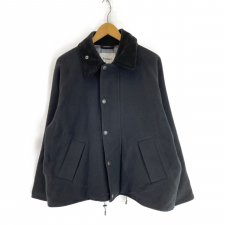 バブアー ×BEAMS ブラック メルトンジャケット TRANSPORT JACKET 買取実績です。