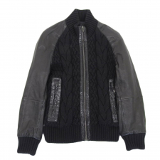 ヒューゴボス ブラック レザー切リ替エ リバーシブルブルゾン 買取実績です。