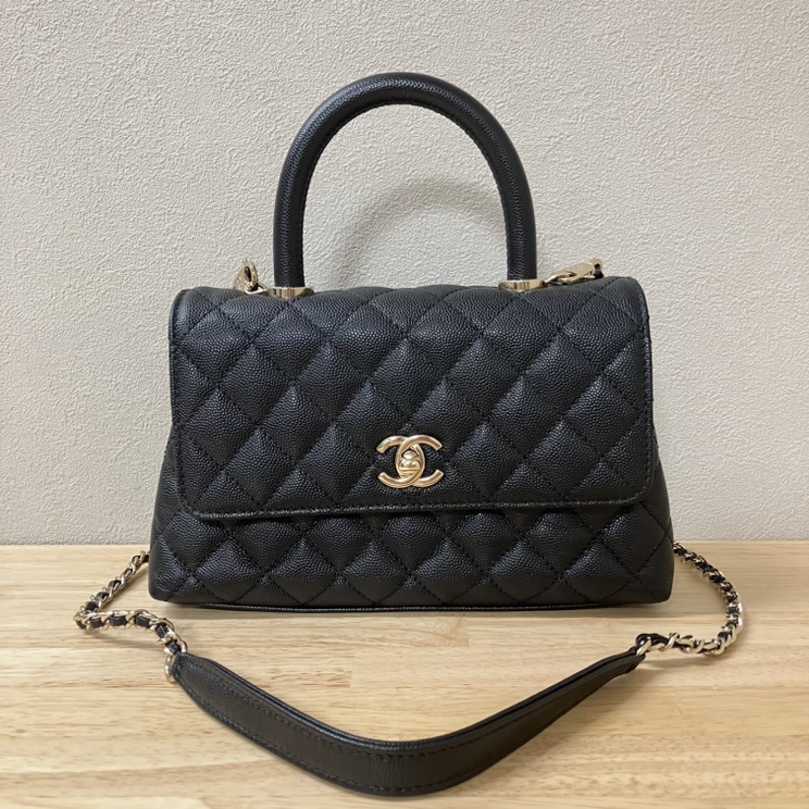 神戸三宮でシャネルを買取。ゴールド金具でキャビアのココハンドル