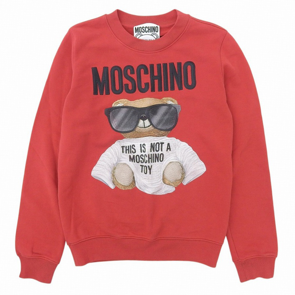 大阪心斎橋でモスキーノを買取。ミクロテディベアパッチのクルーネック