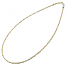 エスジェイエックス 5ZN0023 K18YG/Pt950 グリッターネックレスS 買取実績です。