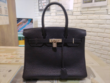 エルメス □G刻印 ブラック P金具 トゴ バーキン30 買取実績です。