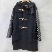 ジュンヤワタナベ グローバーオールコラボ 袖レザー 切替 スタッズ ウール ダッフルコート JH-C017 買取実績です。