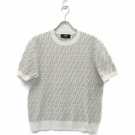 フェンディの23SS ホワイト FFロゴ サマーニット FZY443 AKEWの買取実績です。