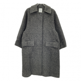 プルミエアロンディスモンのブラウン ウール混 ラメツイード コートの買取実績です。