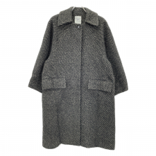 プルミエアロンディスモン ブラウン ウール混 ラメツイード コート 買取実績です。