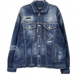 ディースクエアードのインディゴ 2021秋冬 S74AM1172 オーバーサイズ リラックスフィットデニムジャケットの買取実績です。