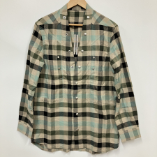 リックオウエンス チェック柄 FOGPOCKET LARRY SHIRT RU02B2287 買取実績です。