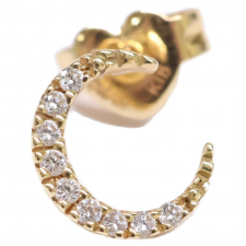 スタージュエリー K18 DIAMOND MOON PIERCED EARRING ピアス 買取実績です。