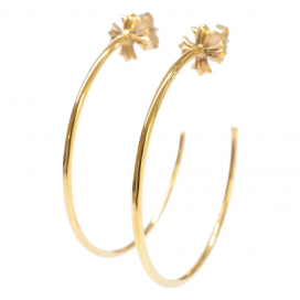 クロムハーツのK22 CHプラス フープピアスの買取実績です。