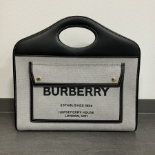 バーバリー ネイビー ツートン ミディアム 2wayショルダーバッグ 買取実績です。