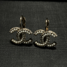 シャネル パール×ラインストーン ココマーク ピアス 買取実績です。