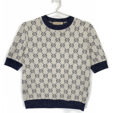 グッチ ベージュ GGラメ ジャカード トップス 692717 買取実績です。