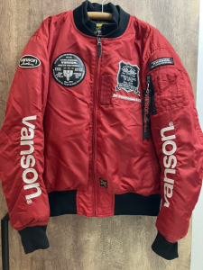 バンソン VS23109W 2りんかん受注限定カラー MA－1ジャケット 買取実績です。