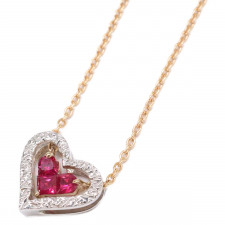 スタージュエリー K18 ミステリアスハート ルビー ネックレス 買取実績です。