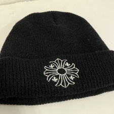 クロムハーツ ブラック ウール CHプラス WOOL WATCH CAP ニット帽 買取実績です。