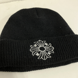 クロムハーツのブラック ウール CHプラス WOOL WATCH CAP ニット帽の買取実績です。