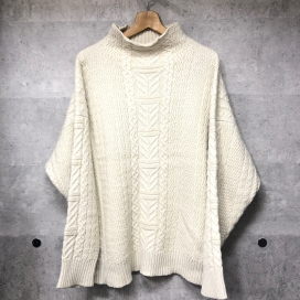 ディーベックのアイボリー 2SW11629 WarmdArt® ハイネック フィッシャーマンニットの買取実績です。