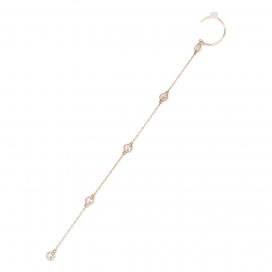 アーカーのK18 ヌーディー ダイヤサンク シングルピアス VC1064010400 の買取実績です。