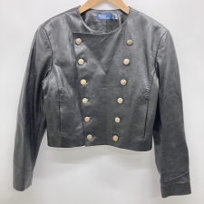 ラルフローレン 24年製 ダブルブレスト ラムレザー素材 クロップドジャケット 買取実績です。