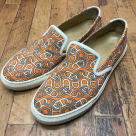 エルメスのシェーヌダンクル柄 スリッポンシューズの買取実績です。