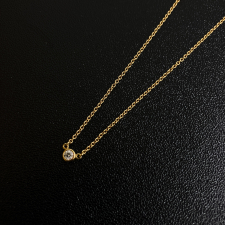 ティファニー 750 バイザヤード 1P ダイヤ ネックレス 買取実績です。