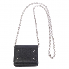 メゾンマルジェラ ブラック 4ステッチチェーンウォレット S56UI0148 買取実績です。