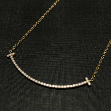 ティファニー 750YG Tスマイル スモール ダイヤネックレス 買取実績です。