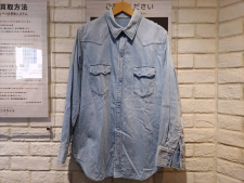 ポータークラシック スクモレザーコード ウエスタンデニムシャツ 買取実績です。