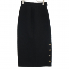 シャネル 93AW PO2116 ブラック ウール ツイード ココマーク タイト ロングスカート 買取実績です。