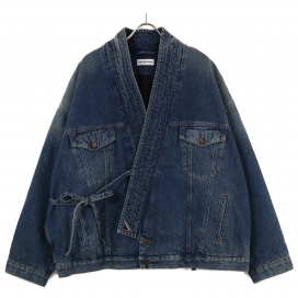 バレンシアガのインディゴ 柔道デニムジャケット 583429の買取実績です。