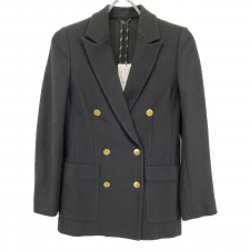 アナイ ブラック コットン混 金釦 ロングジャケット 買取実績です。