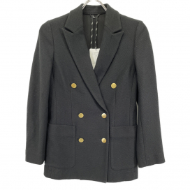 アナイのブラック コットン混 金釦 ロングジャケットの買取実績です。