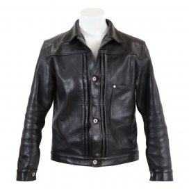 ファインクリークのブラック FCJK026 ホースハイド リッチモンドS66 大戦モデル レザージャケットの買取実績です。