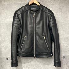 フィクサー カウレザー タイトフィット ダブルジップ シングル ライダースジャケット F-02 買取実績です。