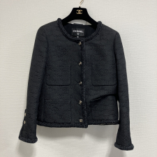 シャネル 21AW メティエダールコレクション ツイード ロゴジャガード ジャケット 買取実績です。