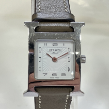 エルメス SS/革 HH1.210 21㎜ QZ Hウォッチ 買取実績です。