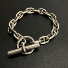 エルメス 925 シェーヌダンクルPM ブレスレット 17コマ 39.5ｇ 買取実績です。